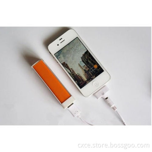 Emergency Mobile Phone Charger, 900-2,600mAh, Plastic Lipstick Design, Multicolor, PB02